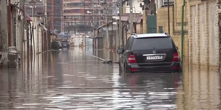 سیل گسترده در شمال قفقاز روسیه؛ تخلیه هزاران نفر