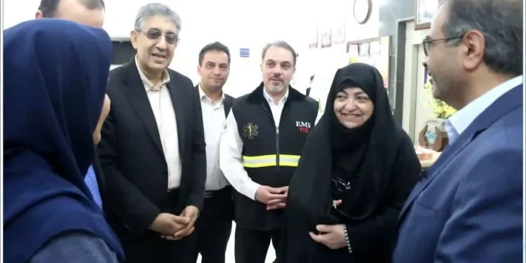 دیدار نوروزی معاون آموزشی وزیر بهداشت با کادر سلامت شهرستان تفت استان یزد