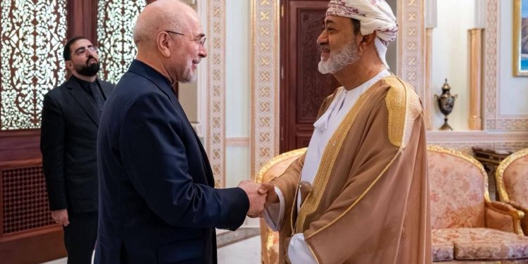 دیدار قالیباف و هیئت ایرانی با سلطان عمان
