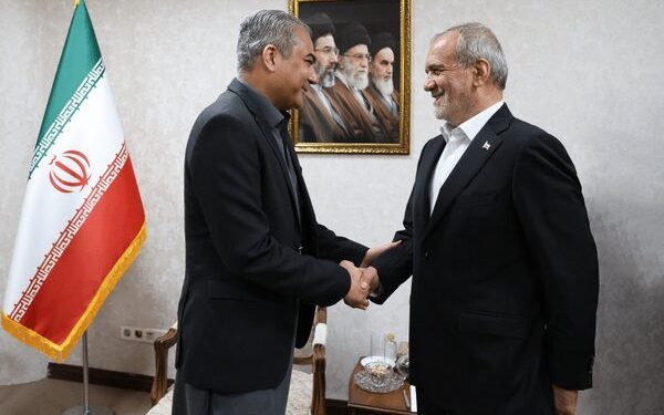دیدار وزیر کشور پاکستان با رئیس جمهور ایران
