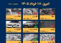 اینفوگرافیک / امروز ۱۸ خرداد قیمت‌ها چقدر است؟