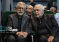 تصویری از ظریف و حداد عادل در رونمایی از کتاب یادنامه شهید «سیدکمال خرازی»