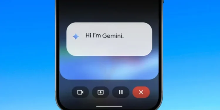 حالت عیب یابی Gemini در منوی انتخاب مدل دیده شد
