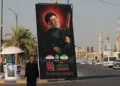 گزارش تصویری؛تصاویر شهید آیت‌الله خامنه‌ای و پرچم‌های ایران در خیابان‌های نجف