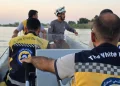 مرگ تلخ 2 کودک و نجات 15 نفر در پی غرق شدن قایق مسافربری در رودخانه فرات سوریه