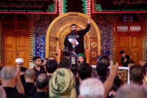 گزارش تصویری؛اقامه مجلس عزای امام حسن مجتبی (ع) برای روشندلان در حرم امام حسین (ع)
