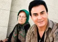 ببینید/ بی‌قراری داریوش فرضیایی هنگام وداع با مادرش در بهشت زهرا (س)