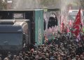حضور رئیس‌جمهور ایران و فرزند آیت‌الله خامنه‌ای در مراسم تشییع عراق