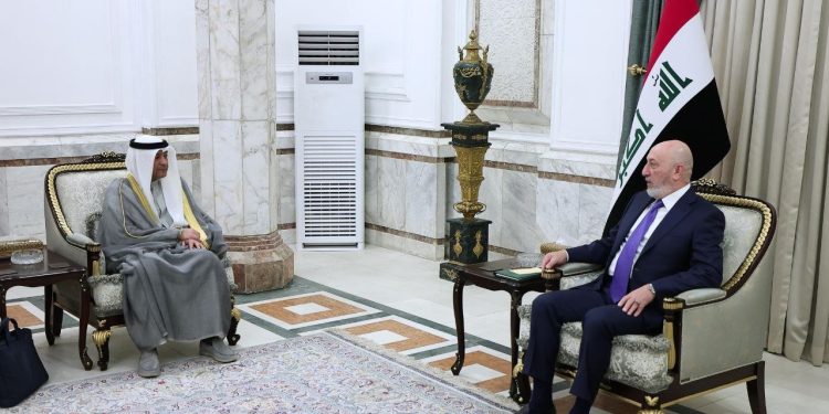 بررسی توسعه روابط عراق و شورای همکاری در دیدار البدیوی با آمیدی
