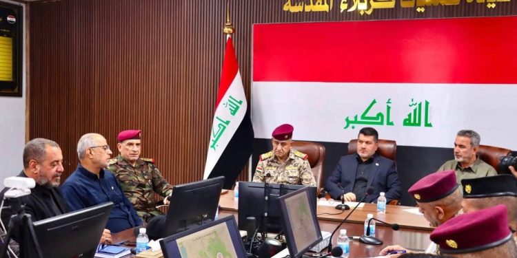 الحشد الشعبی آخرین آمادگی‌ها برای مراسم تشییع رهبر ایران را بررسی کرد