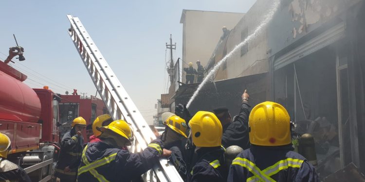 مهار آتشسوزی در شهرک صنعتی نجف بدون تلفات انسانی
