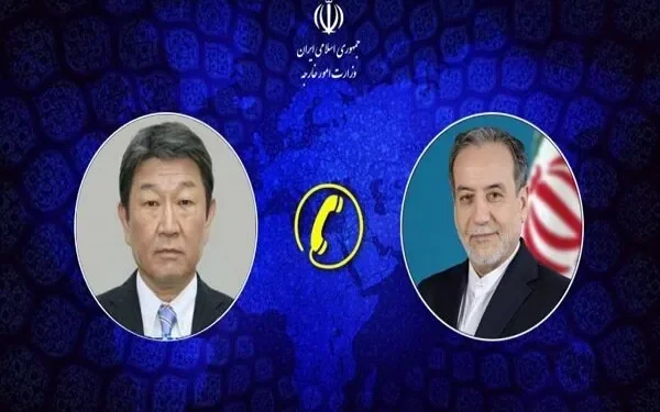 گفت‌وگوی تلفنی وزرای خارجه ایران و ژاپن در مورد آخرین وضعیت روند اقدامات دیپلماتیک در منطقه و تنگه هرمز