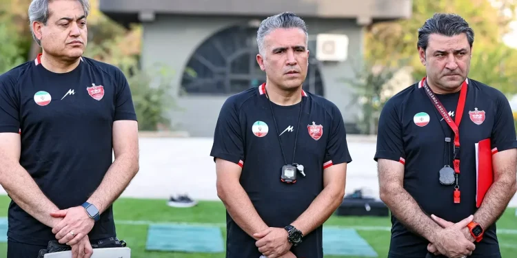 اولین قاب از مربی جدید پرسپولیس در تمرین