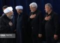 تصاویر: اقامه نماز بر پیکر رهبر شهید انقلاب