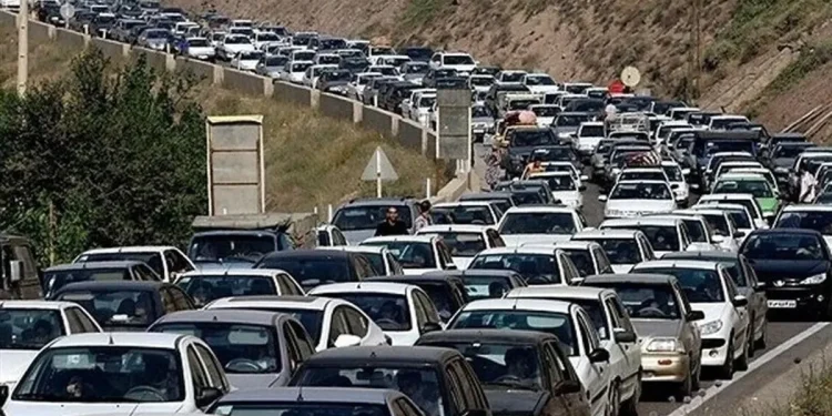 وضعیت جادهها و راهها، امروز ۲۵ تیر ۱۴۰۵؛ ترافیک سنگین در چالوس، هراز و آزادراه قزوین–کرج–تهران