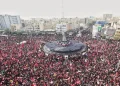 ببینید/ تصاویر هوایی از حضور گسترده جمعیت در مراسم تشییع پیکر رهبر شهید
