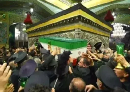 آرامش ابدی پیکر آقای شهید ایران در جوار امام هشتم(ع)