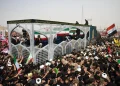 پیکر رهبر شهید و شهدای خانواده ایشان پس از طواف در گرداگرد حرم حضرت معصومه (س)، برای تشییع در عراق به تهران منتقل شد