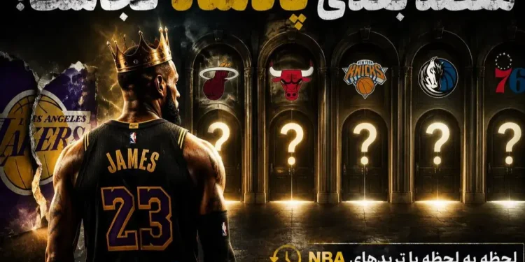 پوشش لحظهای از داغترین بازار نقل و انتقالات جهان؛/ زنده از ترانسفرهای NBA: مقصد بعدی لبران کجاست؟