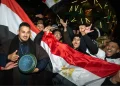 شادی تاریخی در مصر و فلسطین پس از برد بزرگ