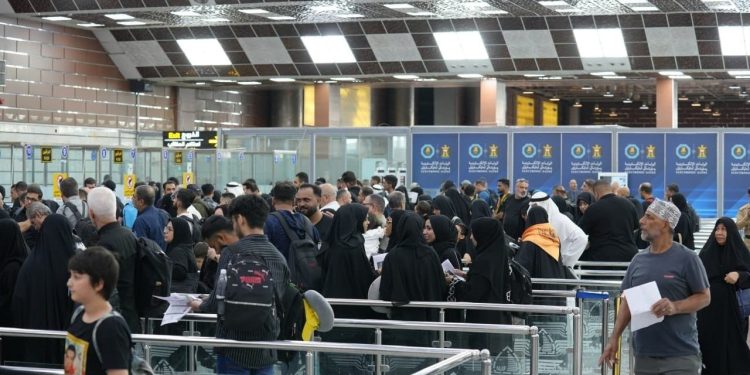 ورود بیش از 94 هزار نفر به فرودگاه نجف عراق از اول ماه صفر