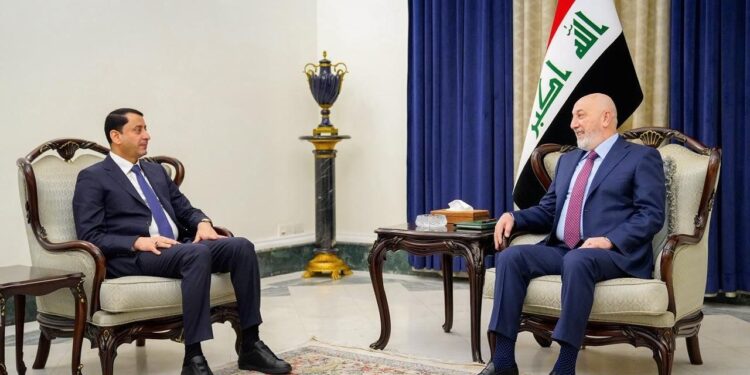 دیدار دبیرکل هیئت دولت عراق با رئیس جمهور این کشور