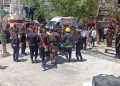نجات 25 نفر از آتشسوزی در ساختمانی در مرکز بغداد