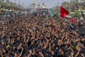 گزارش تصویری؛حضور پرشور زائران حسینی در کربلای معلی در روز اربعین
