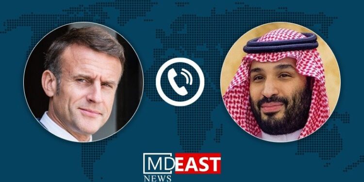 بن سلمان و رئیس جمهور فرانسه آخرین تحولات منطقه را بررسی کردند