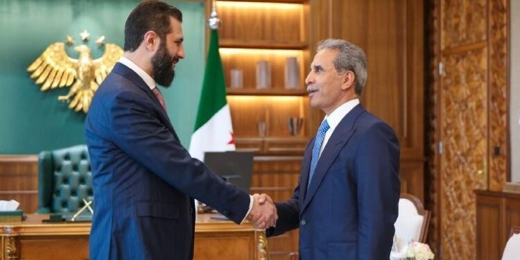 گفتوگوی الزیدان با الشرع درباره همکاری قضایی و حقوقی بین عراق و سوریه