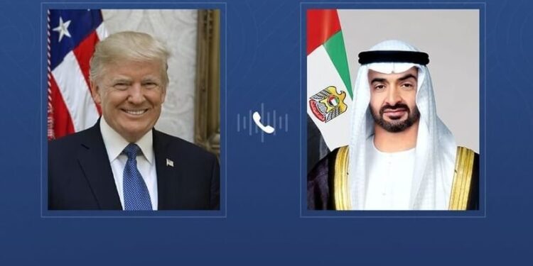 گفتوگوی تلفنی بن زاید و ترامپ