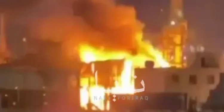 منابع رسانه‌ای عربی: انفجار در پالایشگاه صلاح‌الدین عراق به دلیل نقص فنی