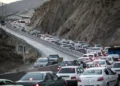 ترافیک نیمه‌سنگین در محورهای شمالی / محدودیت تردد در جاده چالوس و آزادراه تهران- شمال