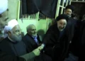 ببینید/ از روحانی، کروبی و خاتمی تا حداد عادل در مراسم ترحیم همسر مرحوم آیت‌الله موسوی بجنوردی