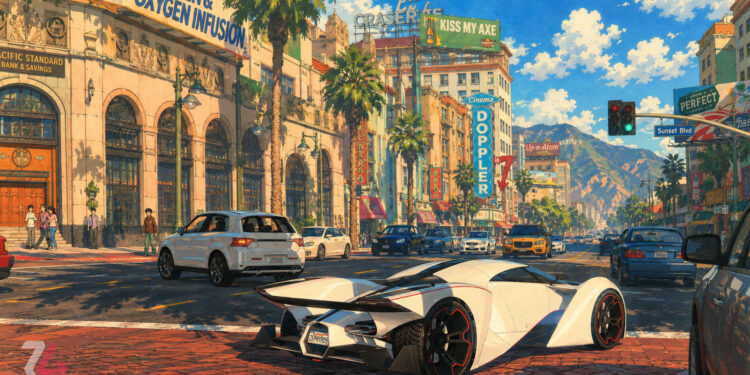 تماشا کنید: بازی GTA V در دنیای انیمه چه شکلی میشد؟
