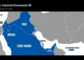 الجزیره: ارتش آمریکا نقشه‌ای را منتشر کرده که در آن، غزه و کرانه باختری بخشی از اسرائیل نشان داده می‌شوند/ البته به نظر می‌رسد که سنتکام، نقشه منتشر شده را اصلاح کرده
