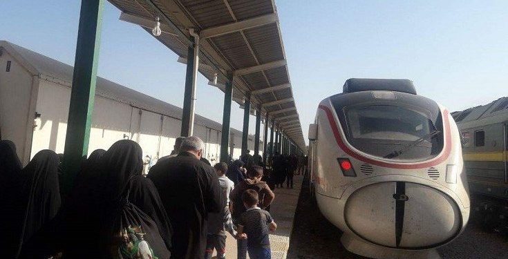 جابجایی بیش از 38 هزار زائر اربعین از طریق 71 سفر ریلی در عراق