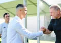 از زمان پایانی جام جهانی؛/ رونالدو برای اولین بار در تمرین آفتابی شد (عکس)