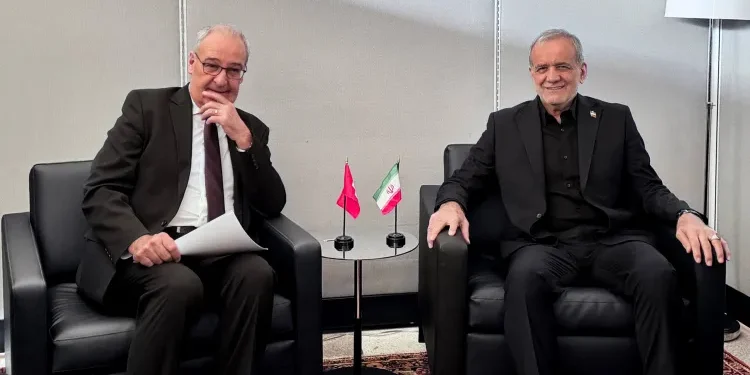 پزشکیان در دیدار با همتای سوئیسی: مسیر حل‌وفصل اختلافات، گفت‌وگو، دیپلماسی و اجرای تعهدات بین‌المللی است / پارملین: سوئیس آماده استفاده از ظرفیت‌های دیپلماتیک برای کمک به عبور از شرایط کنونی و تسهیل گفت‌وگو است