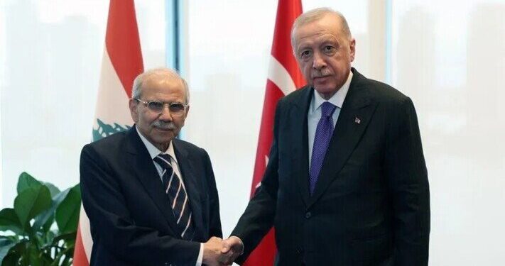 اردوغان در دیدار با نواف سلام: خواستار ابتکار بین‌المللی جایگزین برای یونیفل در لبنان هستیم