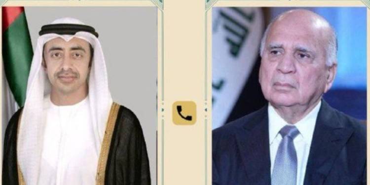 رایزنی وزرای خارجه عراق و امارات درباره همکاریهای دوجانبه و تحولات منطقه از جمله یمن