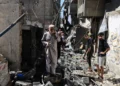 فاجعه در غرب غزه؛ جان‌باختن ۹ نفر و مفقود شدن حدود ۱۰۰ نفر در پی ریزش ساختمانی ۶ طبقه