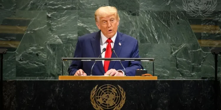 ترامپ در مجمع عمومی سازمان ملل درباره جنگ اوکراین: ما در حال همکاری بسیار نزدیک با رهبران روسیه و اوکراین هستیم و این مسئله را حل خواهیم کرد / این اتفاق سریع‌تر از آنچه مردم تصور می‌کنند رخ خواهد داد؛ آنها دیگر از این وضعیت خسته شده‌اند