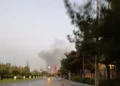 آتش نشانی: دود مشاهده شده در آسمان مشهد مربوط به آتش سوزی خار و خاشاک است