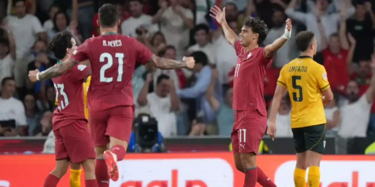 ‫شلیک سه امتیازی پسر طلایی پرتغالی‌ها/ پرتغال 1-0 ولز | حسرت گلزنی سی آر سون