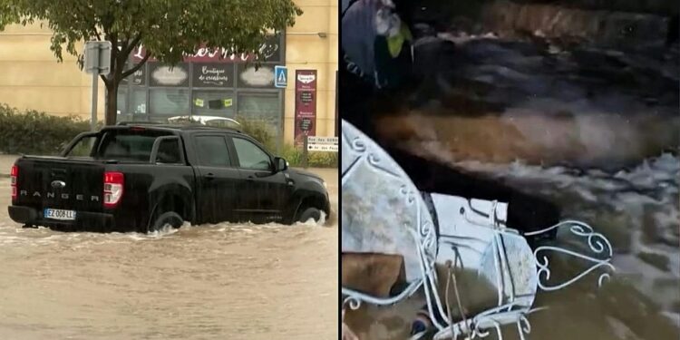 بارش شدید باران باعث سیل گسترده در مارسی فرانسه شد