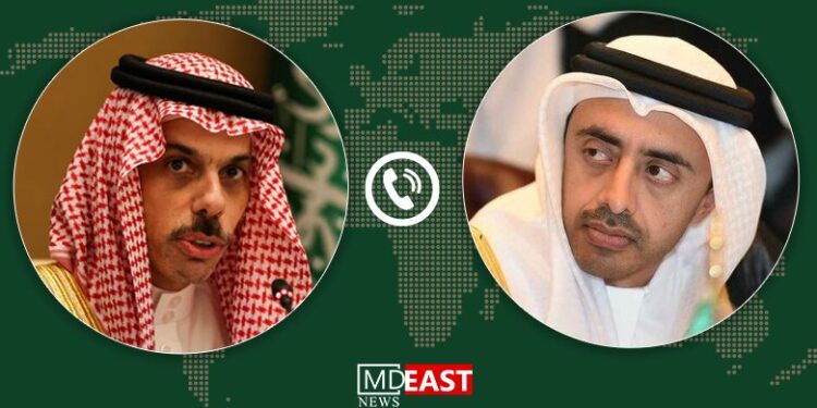 گفت‌وگوی تلفنی وزرای خارجه عربستان و امارات درباره حملات انصارالله