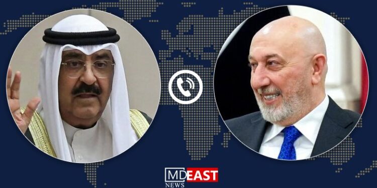 تأکید رئیس جمهور عراق و امیر کویت بر کاهش تنش و اتکا بر گفت‌وگو