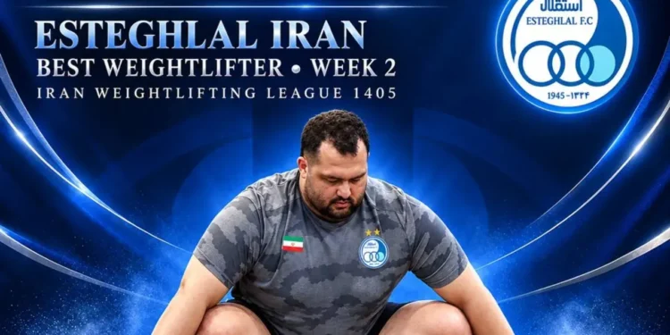 سنگینوزن استقلال برترین وزنهبردار لیگبرتر شد