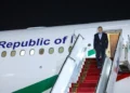 رئیسجمهور وارد روسیه شد